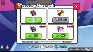 Travelling merchant ALL 5 location pet simulator 99 Roblox [upl. by Ryann976]