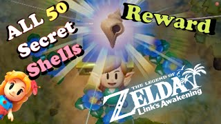 Zelda Links Awakening ALL 50 Secret Seashells Reward [upl. by Shinberg]