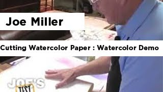 Cutting Watercolor Paper  Watercolor Demo [upl. by Aihsetal]