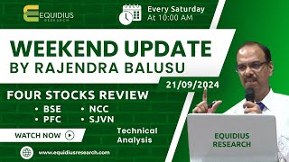 Weekend update by Rajendra Balusu  Four stocks review  Technical analysis [upl. by Canon929]