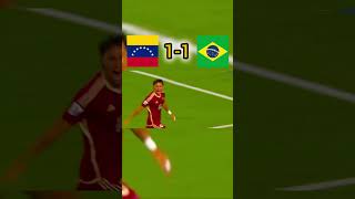 Venezuela vs Brazil 11 World Cup 2026 Qualification🔥🏆 ytshortsvideo football [upl. by Arlan]