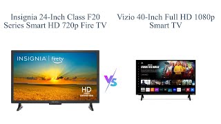 Insignia 24inch vs VIZIO 40inch  Smart TV Comparison 📺🔥🎮 [upl. by Hazlett]