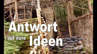 Bushcraft Camp  Antwort auf eure Kommentare amp Ideen [upl. by Aholah]