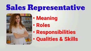 Sales representative job description  sales representative roles and responsibilities  duties [upl. by Tyson]