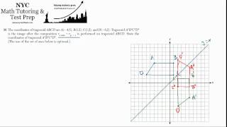 Geometry Regents June2012 36  Transformations Graphical Composition [upl. by Yenetruoc]