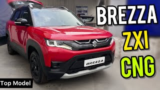 2023 Brezza Zxi CNG Dual Tone Review 🔥 Price Features Specs amp All Details [upl. by Roumell]