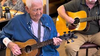 Steve Holladay With His Newest Homemade Cigar Box Instrument John Hardy Tune￼ [upl. by Notsla]