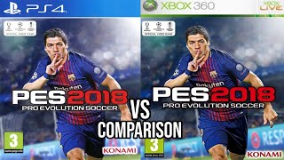 PES 2018 PS4 Vs Xbox 360 [upl. by Elleinet]