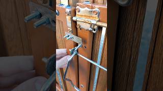 diy gate lock mechanism [upl. by Nodlew]