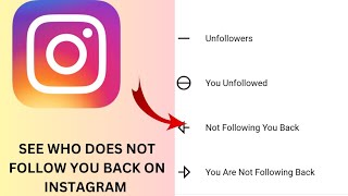 How To See who doesnt follow you back on Instagram [upl. by Evy]