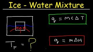 Final Temperature of Ice and Water Mixture  How Many Grams of Ice Will Melt [upl. by Anicart232]