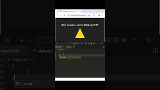 How to draw a Star using pure CSS shorts [upl. by Dor]