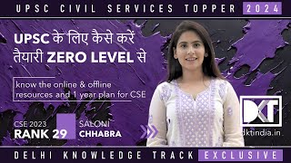 UPSC CSE  How To Start CSE Preparation From Zero Level  By Saloni Chhabra Rank 29 CSE 2023 [upl. by Iasi]