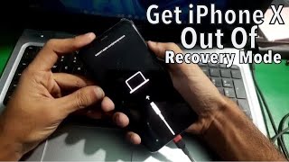 How to Exit Recovery Mode on iPhone X [upl. by Hannibal]