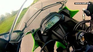 2015 Kawasaki Ninja 250SL Top Speed [upl. by Eelrefinnej311]