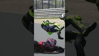 Rossi collided with all the riders [upl. by Yrtnej]