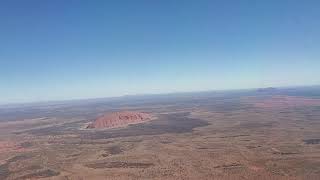 Scenic approach to Ayers Rock Airport Uluru [upl. by Nations476]