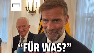 Das sagt Jürgen Klopp zum Erhalt des Bundesverdienstordens 🎖️😄 [upl. by Perreault374]