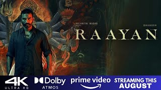 Raayan OTT Release Date  Dhanush  S J Surya  Selvaragavan  Prakashraj PrimeVideoIN CCU147 [upl. by Anadroj]