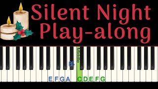 Silent Night easy piano Playalong [upl. by Orlanta991]