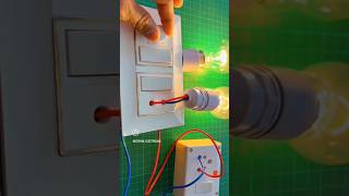 Switch board connection and light connection shorts youtubeshorts electrical electrician yt [upl. by Etnwahs]