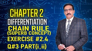 Fsc Book 2 Differentiation Chain Rule Superb Concept Exercise 24 Q3 iii [upl. by Peti668]