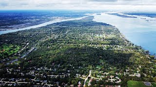 A Flight Over Grosse Ile Drone Footage Michigan [upl. by Whittemore195]