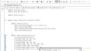 Java programming part 91 Graphics  Java drawString [upl. by Punke]