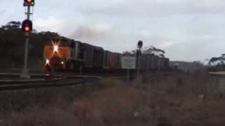 Freight Trains on the Geelong Line 4 [upl. by Boice372]