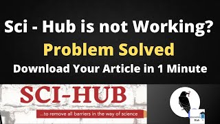 how to find working scihub l A alternative linkl how to download research paper l step by step guid [upl. by Innavoij]