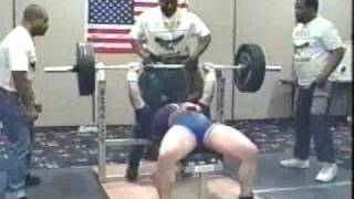 Brooks Kubik Bench Press 183kg 405lb DRUG FREE [upl. by Derfliw702]