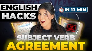 Subject verb Agreement🔥 Simple Hacks and Tricks😎 Error amp Correction Questions✅ Class 10 [upl. by Valerio]