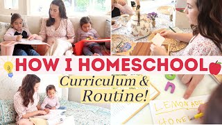 👩🏻‍🏫NEW How We Homeschool  Curriculum amp Routine 2023  Kindergarten amp PreK [upl. by Maje]