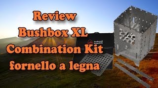 Fornello a legna  Wood stove  Bushbox XL Combination Kit  ENG  ITA [upl. by Lattonia]