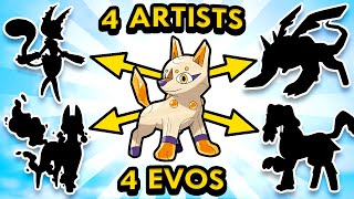 4 Artists Design Evolved Forms for my Pokemon 2 [upl. by Xantha997]