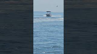 SMALL BOAT ENTERING THE FLORIDA BOAT INLET – VENICE JETTY EXPLORATION [upl. by Anaytat257]