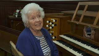 75 year long service as church organ player [upl. by Airehc]