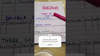 Cash book in accounting cashbook accounting cbseclass11 accounts classxiaccounts students [upl. by Ymeon712]