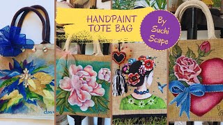 DIY HandPainted Tote Bag Ideas  Transform Your Tote Bags into Unique Works of Art [upl. by Nav]