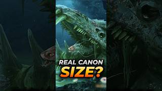 What is the GARGANTUAN LEVIATHANS CANON SIZE Subnautica Content [upl. by Anitsim23]