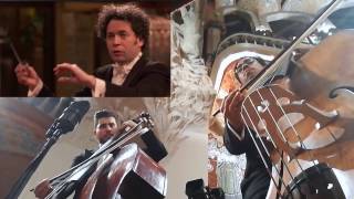 Freddy Adrian BEETHOVEN 5  MOV 3  OSSBV  GUSTAVO DUDAMEL DOUBLE BASS VIDEO [upl. by Le764]