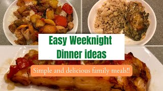 QUICK AND EASY WEEKNIGHT DINNER IDEAS  FAMILY MEALS FOR BUSY PARENTS  WHATS FOR DINNER [upl. by Ttimme]