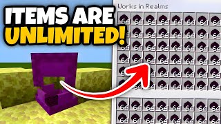 Insane REALMS DUPLICATION GLITCH in Minecraft Bedrock Edition 120 [upl. by Godrich]