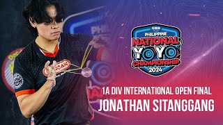 2024 Philippine National YoYo Championship  Jonathan Sitanggang  Open 1A  1st Place [upl. by Thordia]