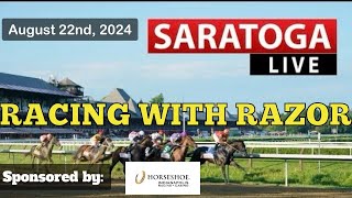 LIVE Horse Racing Handicapping  Saratoga  Colonial Downs  Horseshoe Indianapolis  Thu Aug 22nd [upl. by Phyl]