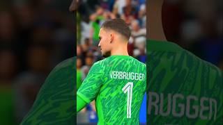 Bart Verbruggen 🇳🇱 vs Germany 🇩🇪 shorts nationleague trending eafc25 shortsfeed [upl. by Swann121]