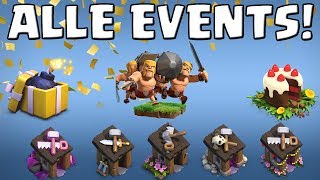 ALLE EVENTS SIND ZURÜCK  Clash of Clans  LP CoC Deutsch German [upl. by Tamqrah]