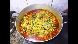 HOW TO COOK EGUSI SOUP  Fried Egusi  Assorted [upl. by Day]