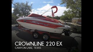 SOLD Used 2008 Crownline 220 EX in Canyon Lake Texas [upl. by Anaerdna]