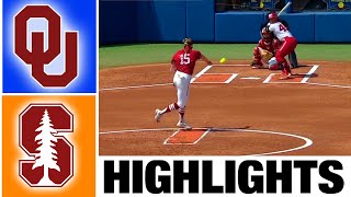 1 Oklahoma vs Stanford Highlights  College Softball World Series  2023 College Softball [upl. by Pat531]